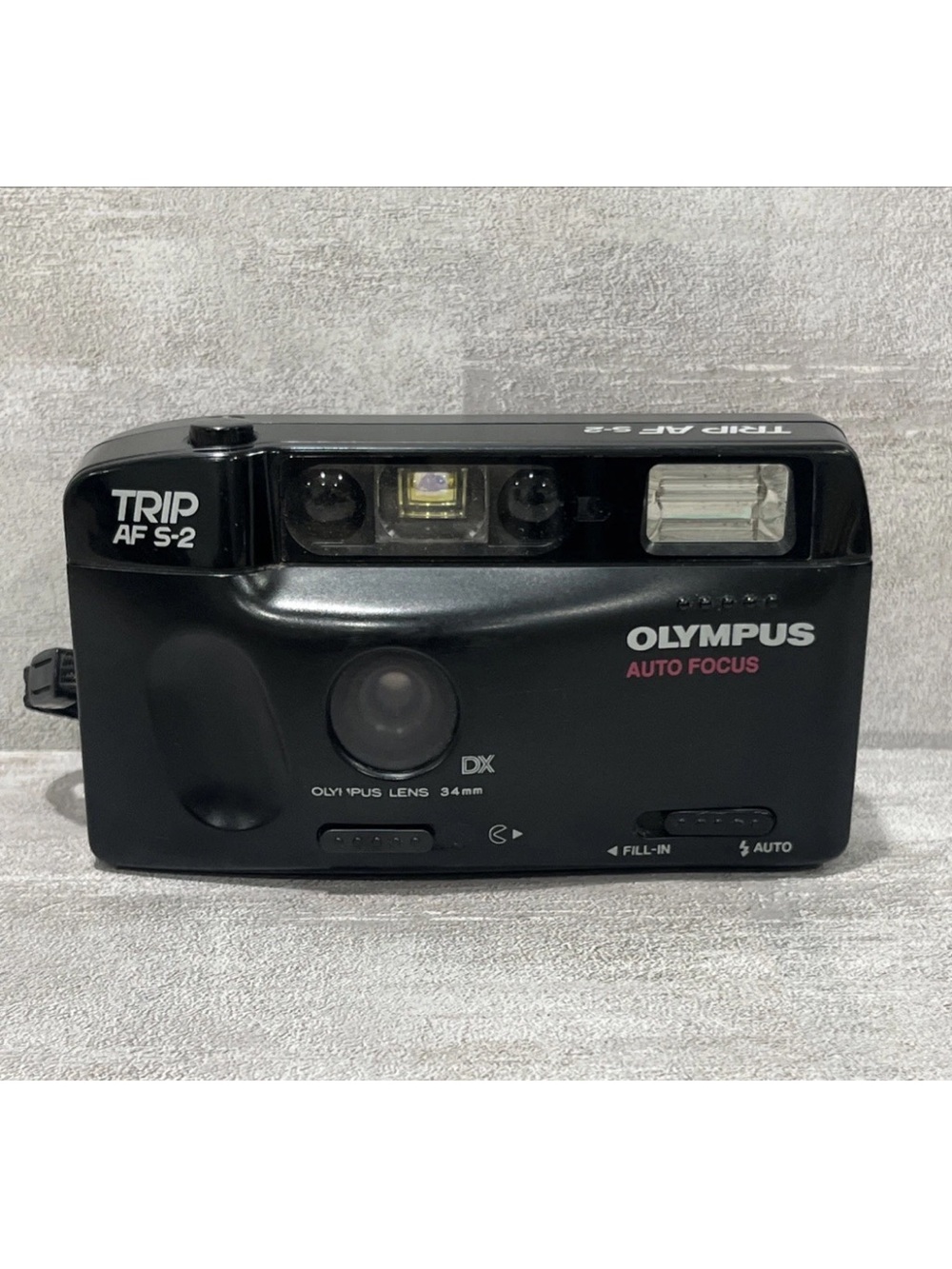 Olympus Auto Focus Trip AF S-2 Film Camera 35mm Film Point and Shoot Black